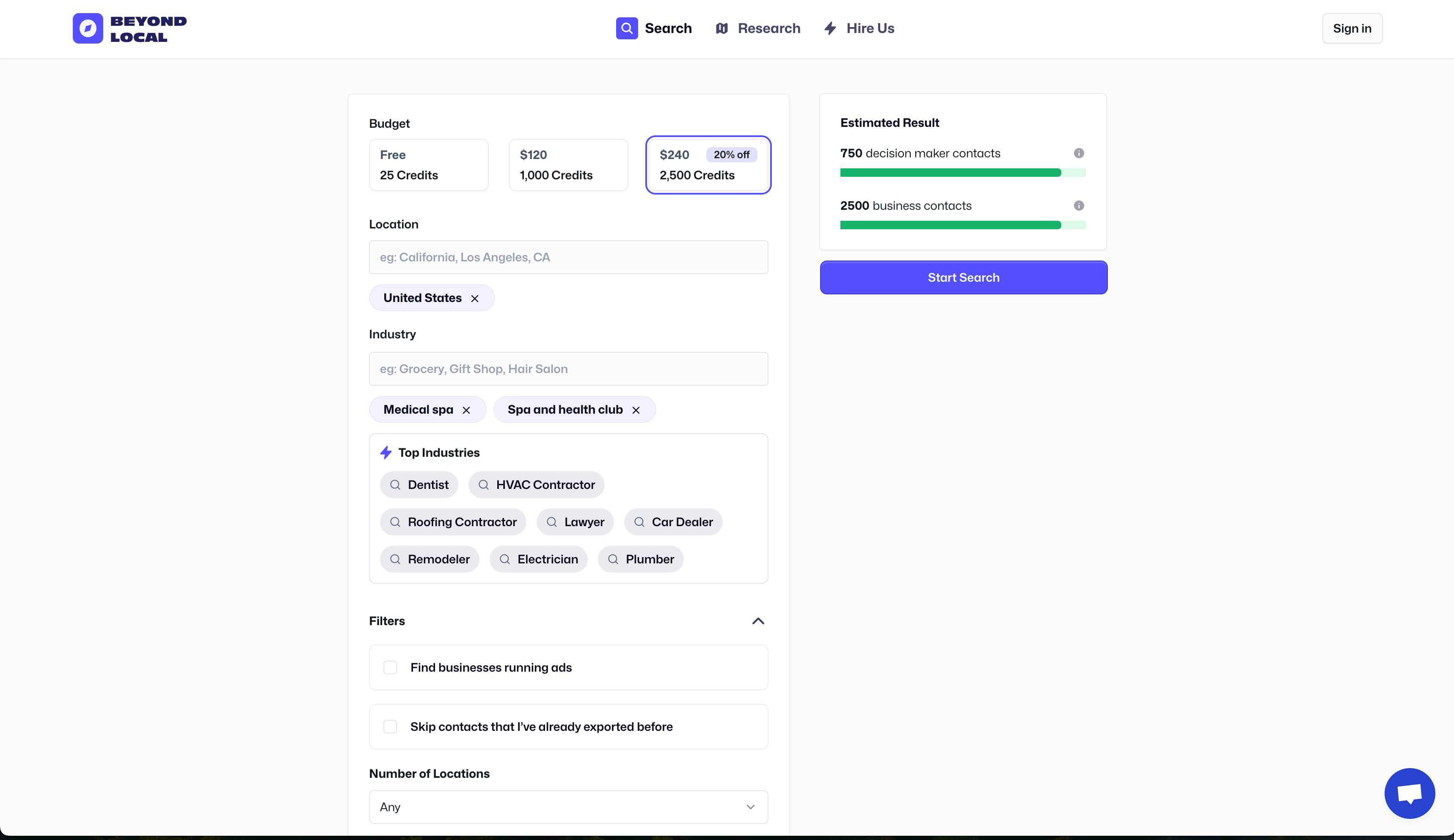 Beyond Local - Search